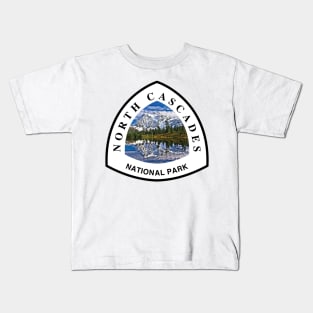 North Cascades National Park shield Kids T-Shirt